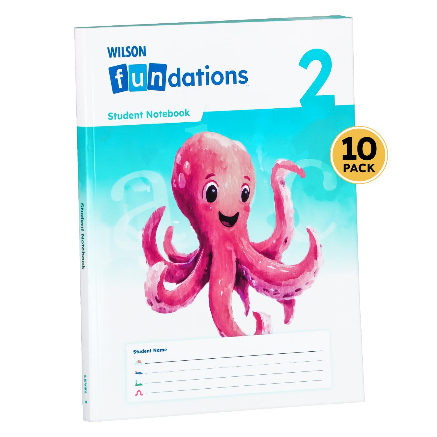 Fundations, Level 2, Third Edition, Student Notebook (10-Pack)
