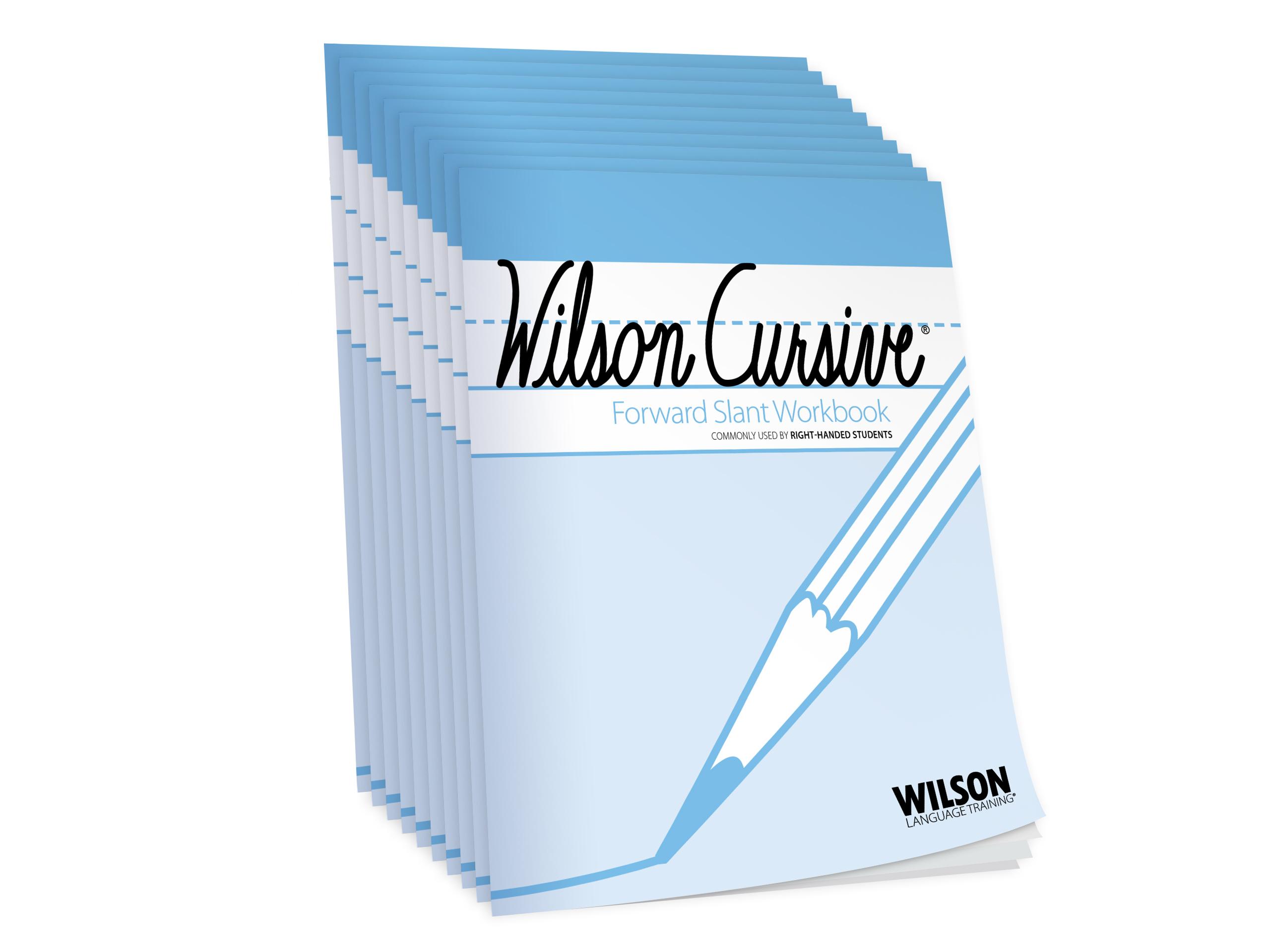 Wilson Cursive Forward Slant Workbook (10-Pack)